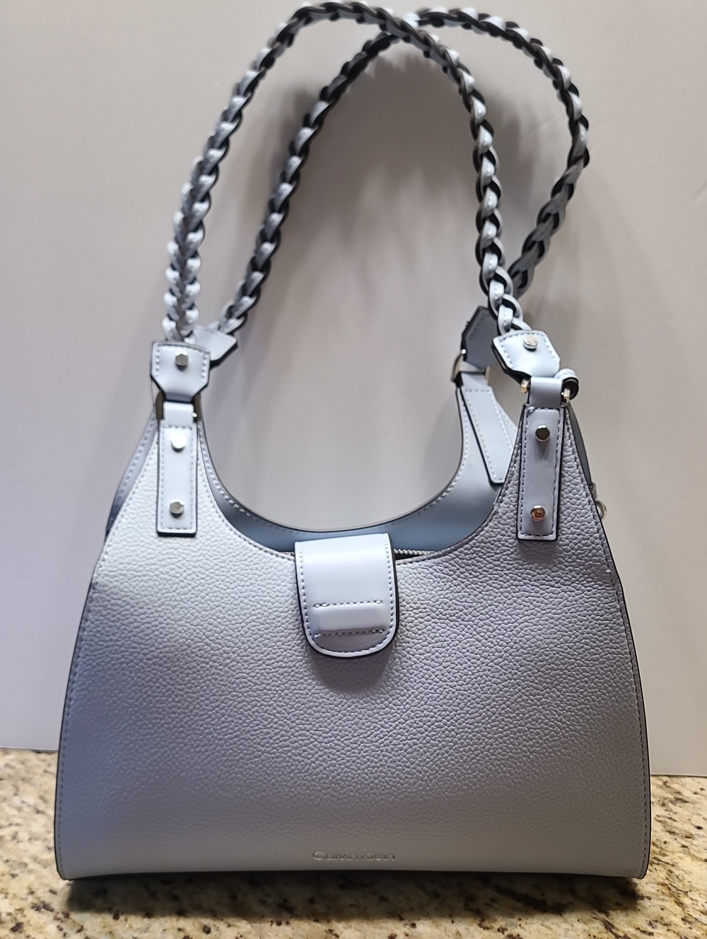Elegant Light Blue Women’s Shoulder Bag